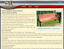 Tablet Screenshot of mala-architektura-narloch.pl